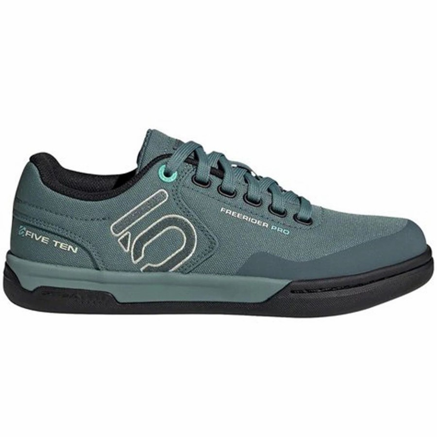 Bike Shoes | * Five Ten Freerider Pro Canvas Women'S Mtb Shoes Hazy Emerald/Acid Mint/Core Black