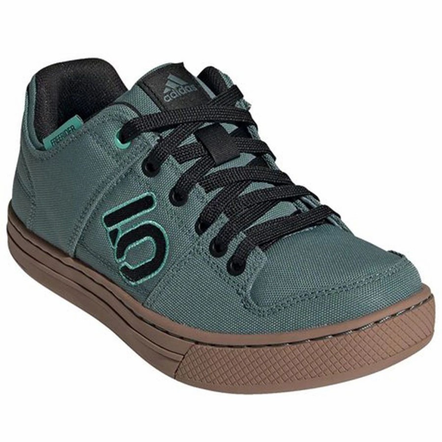 Bike Shoes | * Five Ten Freerider Canvas Women'S Mtb Shoes Hazy Emerald/Core Black/Acid Mint